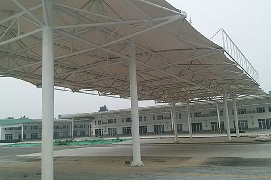 北京农贸市场膜结构出入口遮阳棚