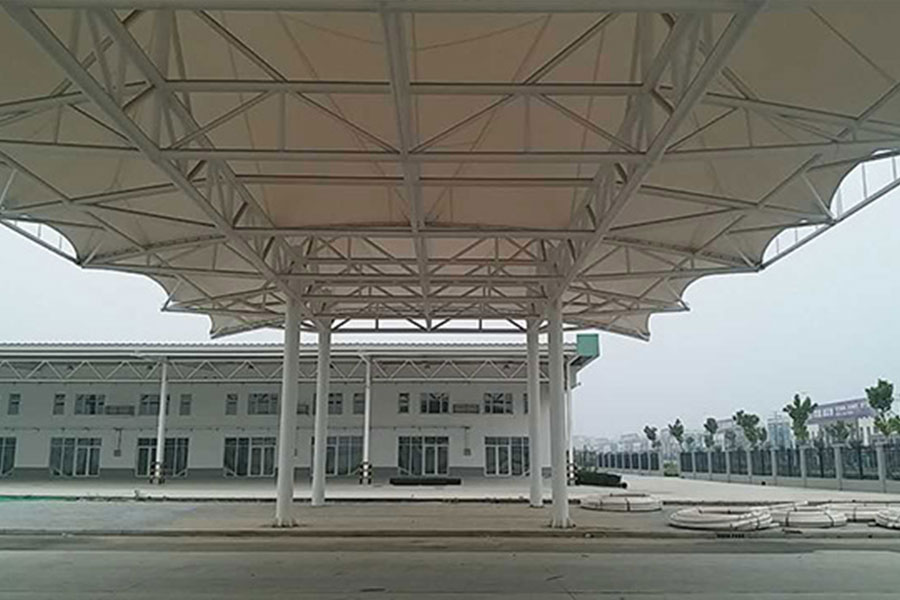 北京农贸市场膜结构出入口遮阳棚